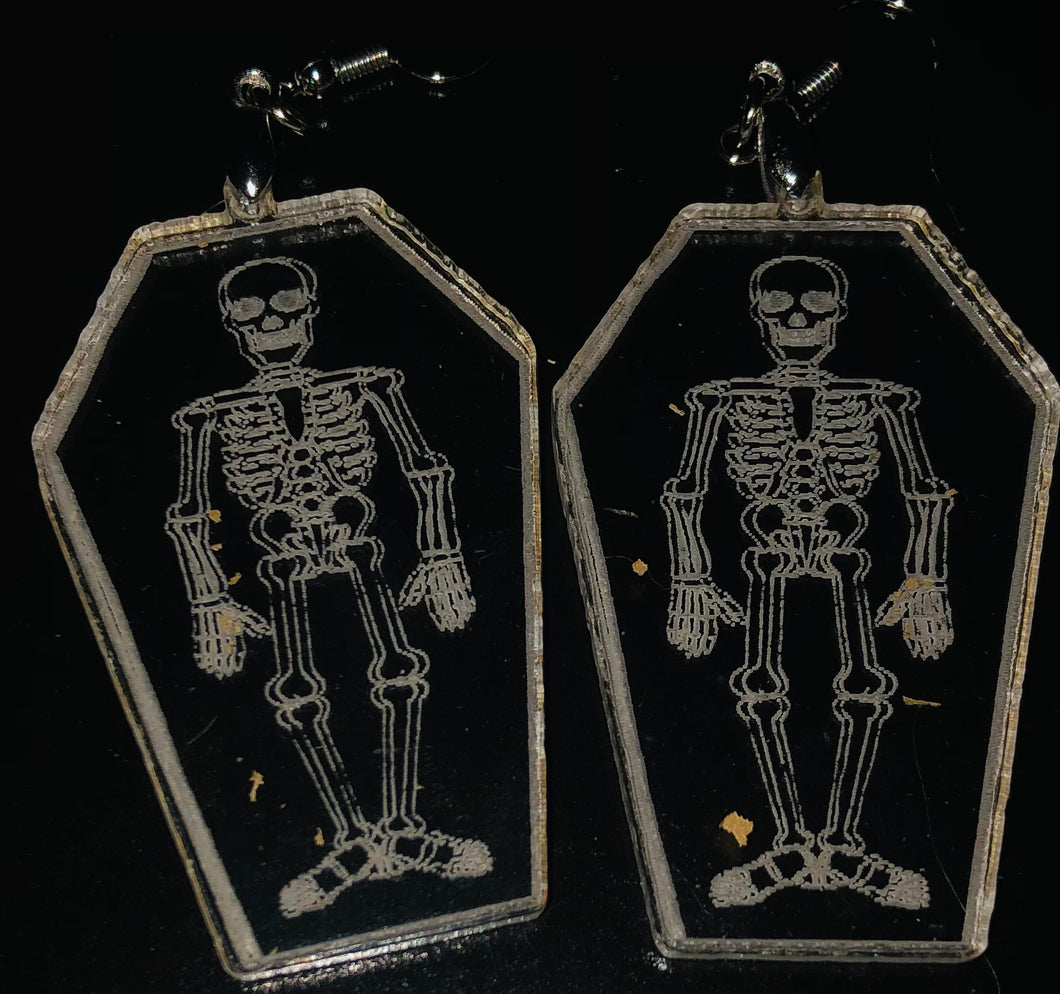 Skelton on Clear Acrylic