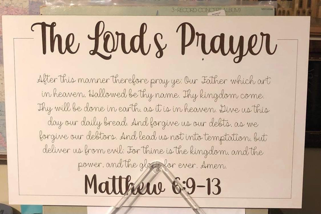 Christian -The Lord’s Prayer Wood Sign