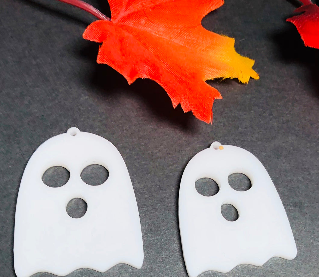 Ghosts Halloween Acrylic Jewelry findings, connectors, blanks, earring making, earring components, earring parts, earring pieces