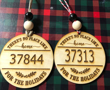 Load image into Gallery viewer, Zipcode Christmas Ornament Wood
